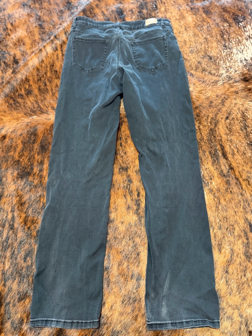 Women's R1893 Black Wash Whiskered Distressed  Stretch Jegging Jeans 12 29